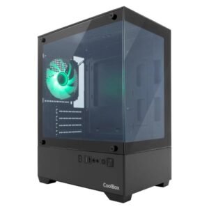 CAJA SOBREMESA MICROATX GM200 VISION LITE NEGRO COOLBOX