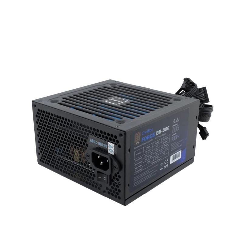 Fuente Alimentación 500W Coolbox FORCE PFC Activo 80+Bronce 4SATA 12cm ATX - Imagen 3