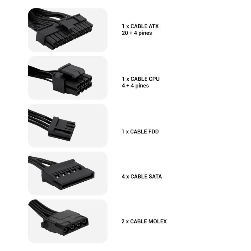 CoolBox Fuente.Alim ATX COOLBOX BASIC 500GR - Imagen 4