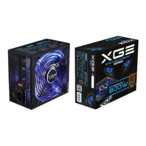 Fuente Alimentación 800W Tooq Gaming PFC-Activo 80+ 8SATA 14CM ATX Led Azul
