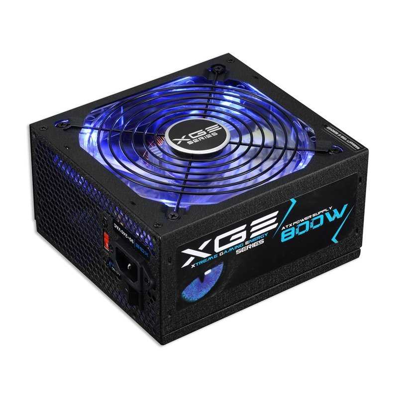 Fuente Alimentación 800W Tooq Gaming PFC-Activo 80+ 8SATA 14CM ATX Led Azul - Imagen 2