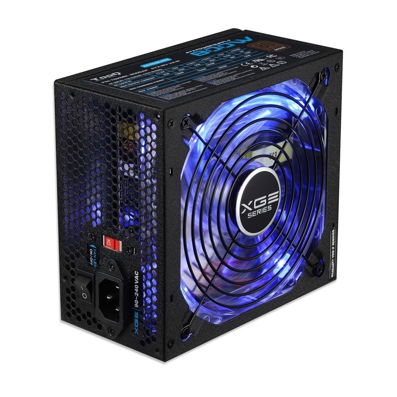 Fuente Alimentación 800W Tooq Gaming PFC-Activo 80+ 8SATA 14CM ATX Led Azul - Imagen 3