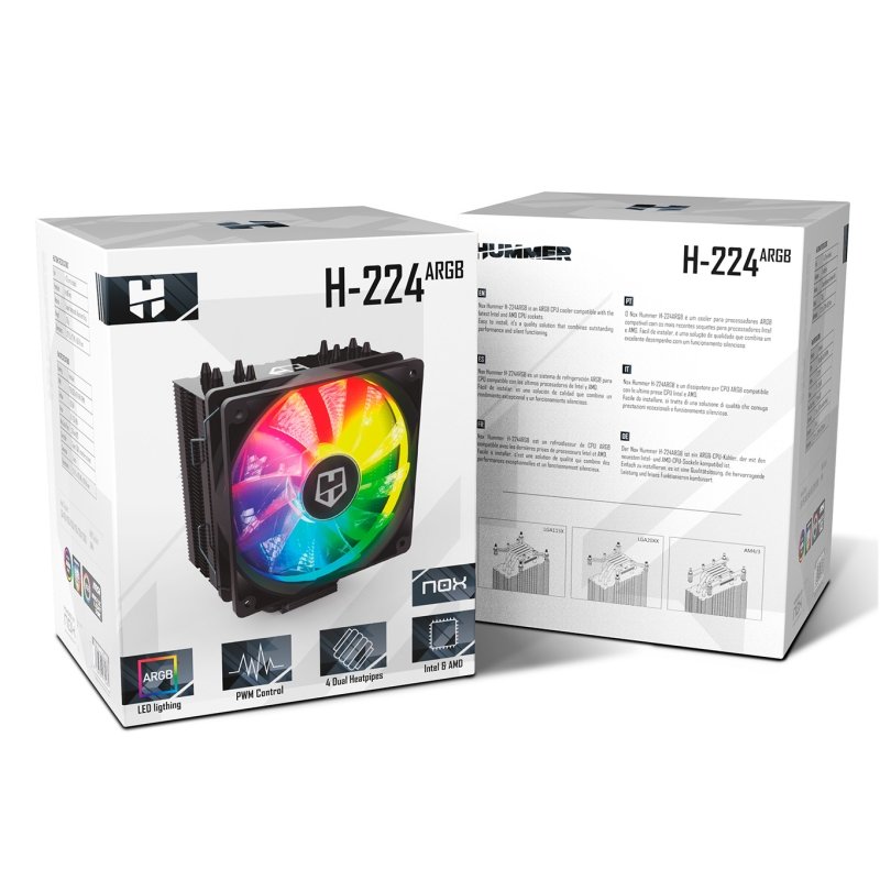 Nox Refrigeración CPU Hummer H-224 ARGB - Imagen 4