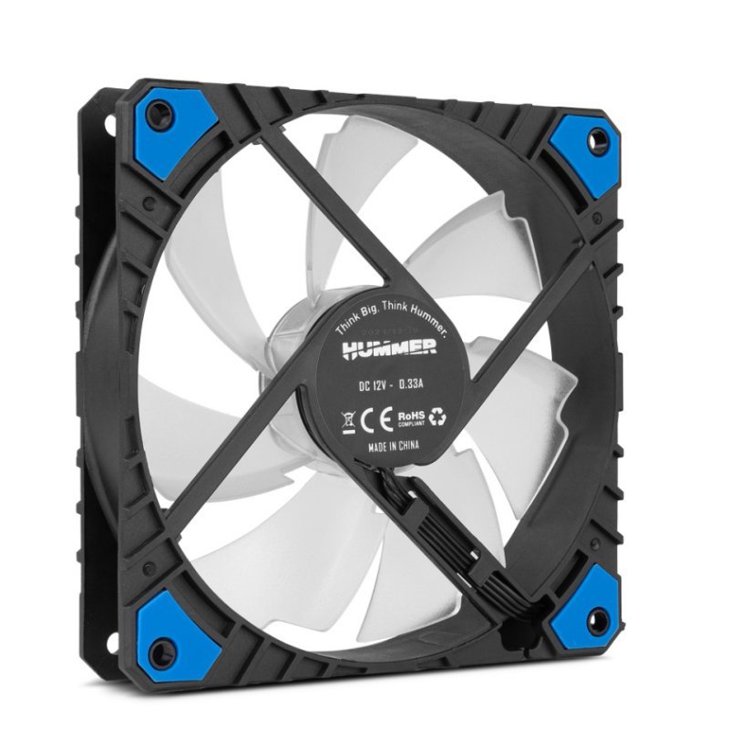 NOX Ventilador Hummer H-FAN PRO LED AZUL 120mm PWM - Imagen 4