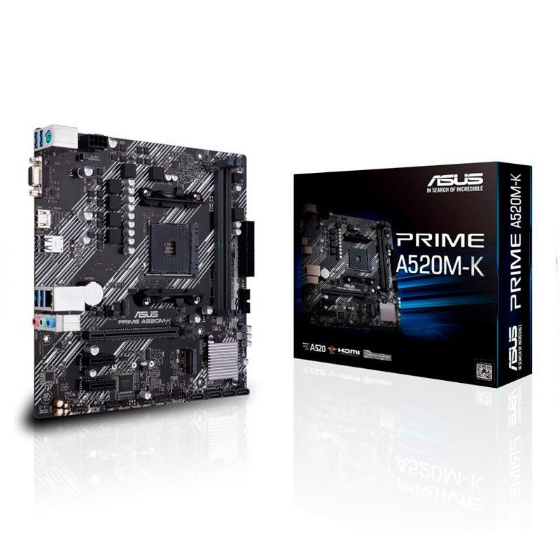 Asus Base PRIME A520M-K mATX AM4 - Imagen 2