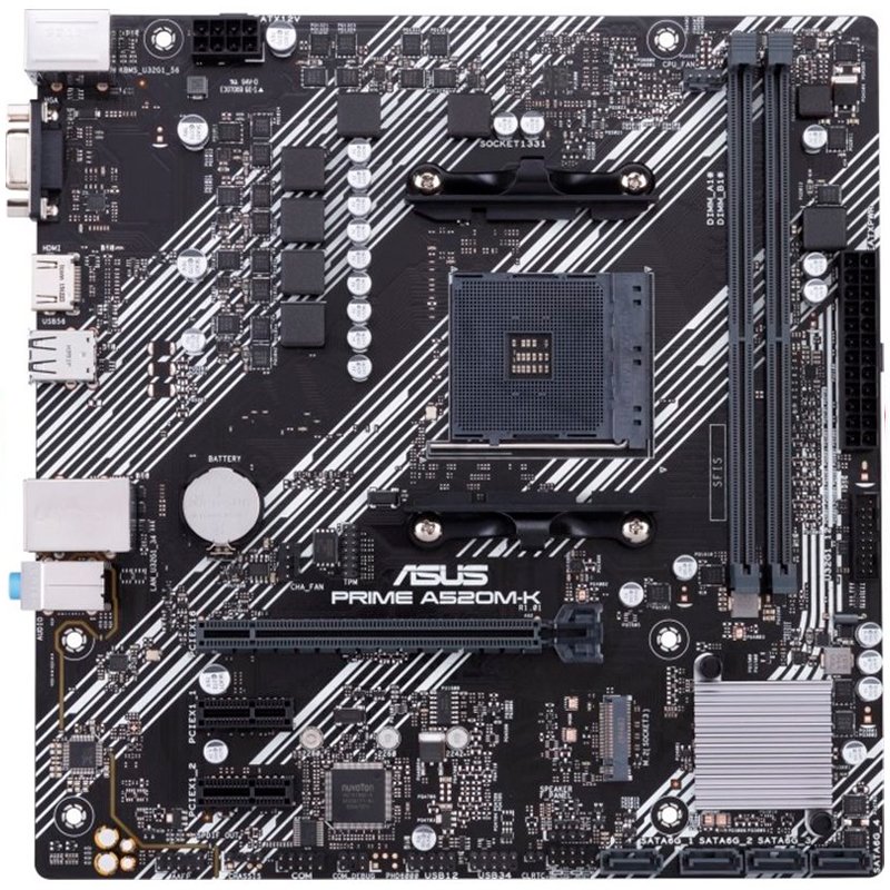 Asus Base PRIME A520M-K mATX AM4 - Imagen 4
