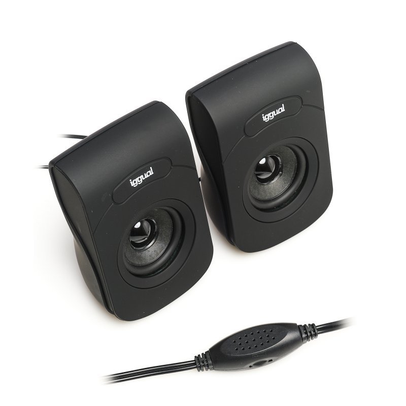 iggual Altavoces 2.0 6W mini-jack + USB - Imagen 4