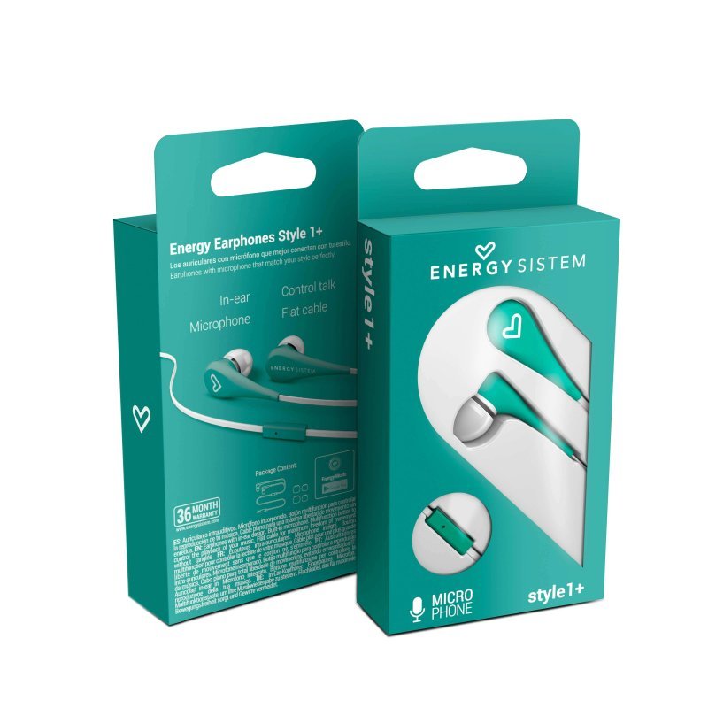 Energy Sistem Auricular Intrauditivo Style 1 Menta - Imagen 4