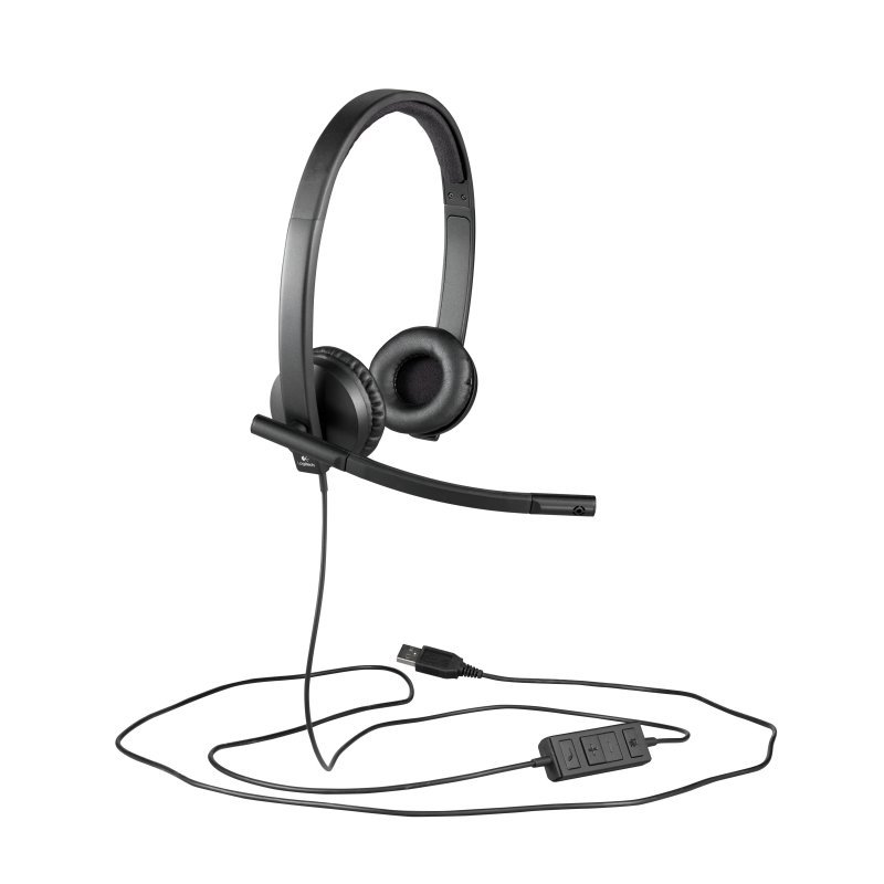 Headset Logitech STEREO H570e ESTEREO USB P/N:981-000575 - Imagen 3