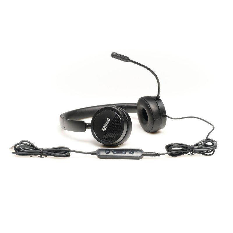 iggual Auriculares con micro Dual Tech USB/3,5 mm - Imagen 3
