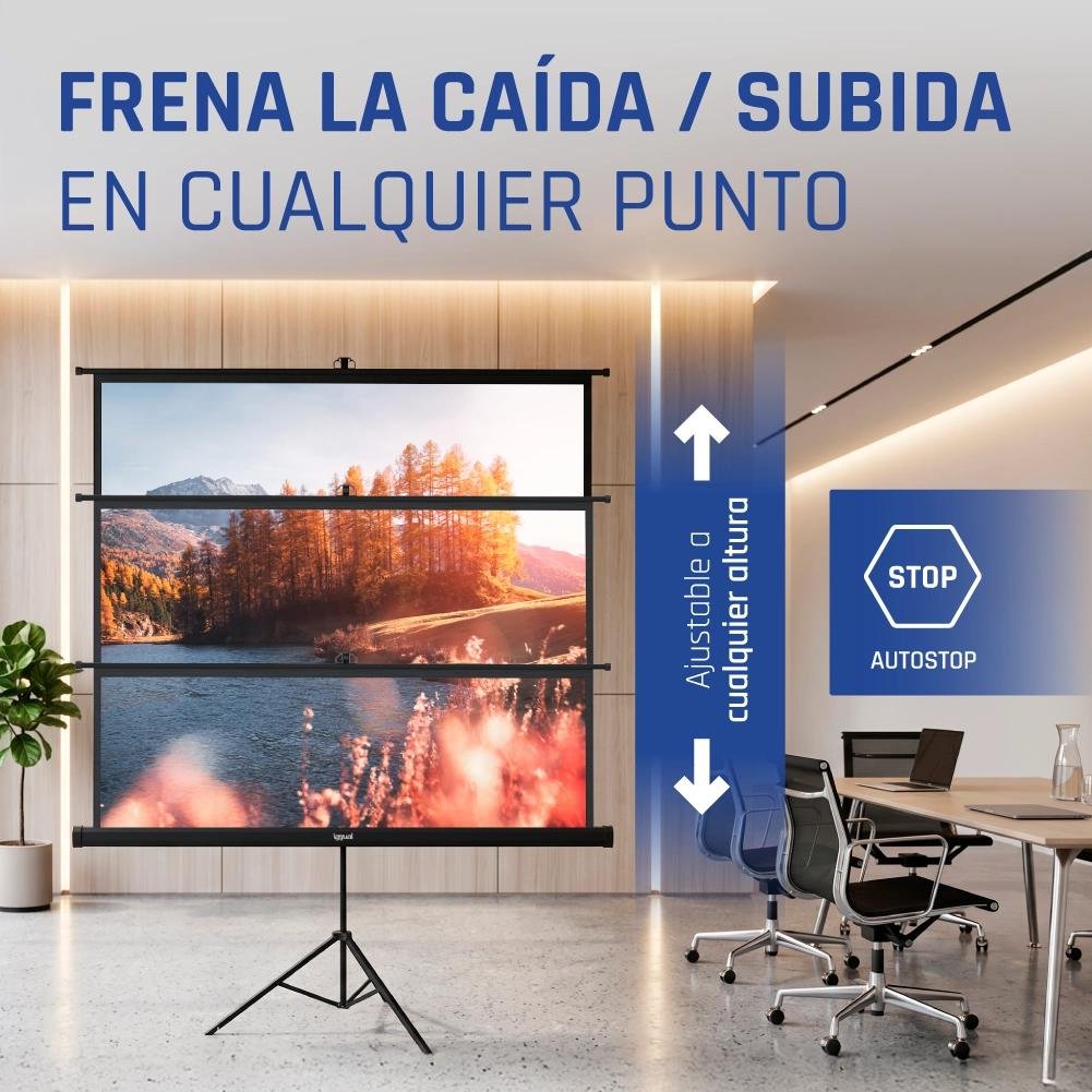 iggual Pantalla Mural 200x200 cm con Trípode+bolsa - Imagen 4