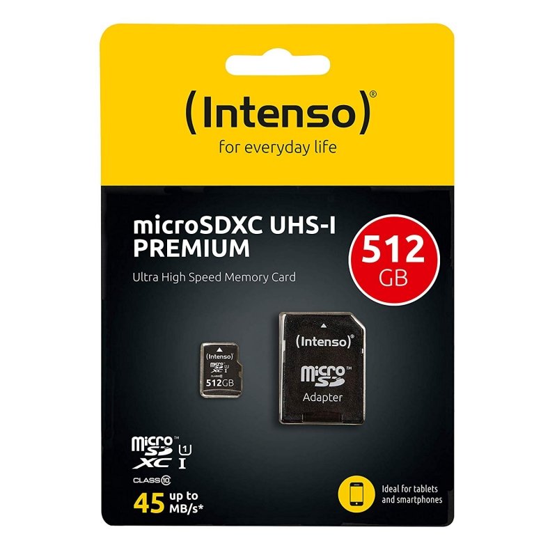 Intenso 3423493 Micro SD UHS-I Premium 512G c/adap - Imagen 2