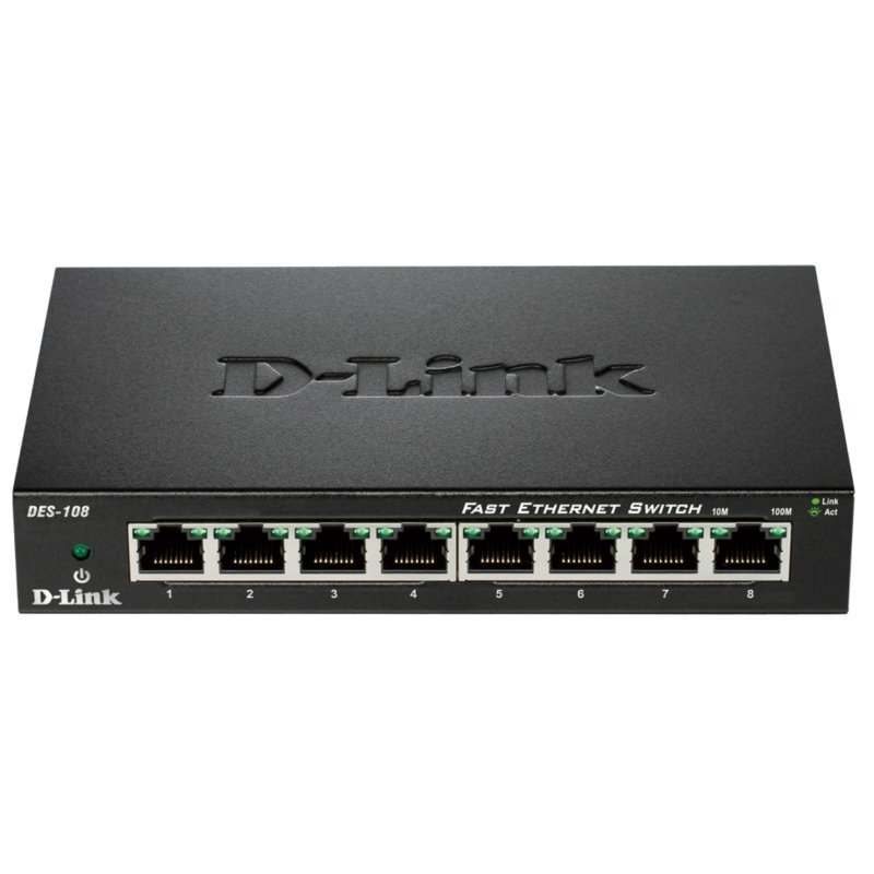 D-Link DES-108 Switch 8p 10/100Mbps Auto MDI/MDI-X