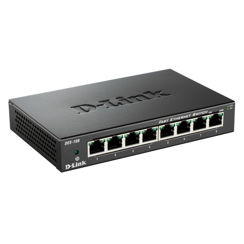 D-Link DES-108 Switch 8p 10/100Mbps Auto MDI/MDI-X - Imagen 2