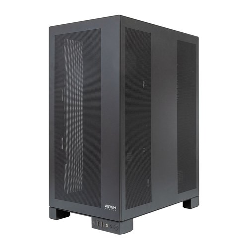 Abysm AI Pro 100 Workstation Caja Torre EATX, ATX, Micro ATX , ITX - Panelado Metalico - 3.5" y 2.5" - USB-A, USB-C y Audio - 1 Ventilador Instalado - Soporta Refrigeracion Liquida - Imagen 3