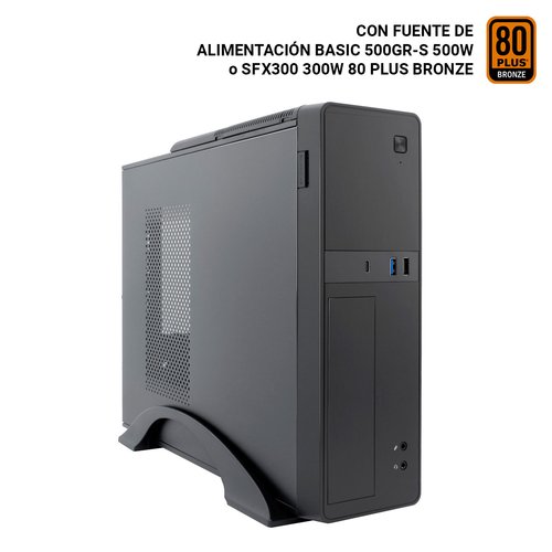 CAJA SOBREMESA MICROATX T310 FA/300SBZ 80+ BLACK COOLBOX