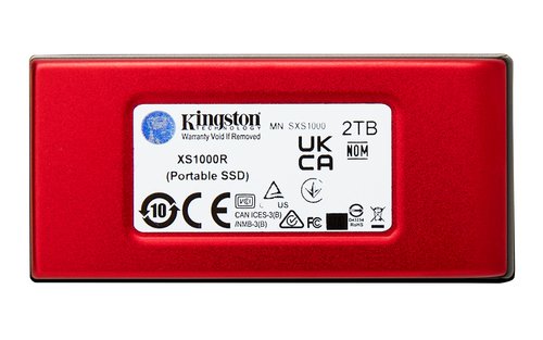 Kingston XS1000 eSSD 2Tb USB 3.2 tipo-C Rojo - Imagen 3