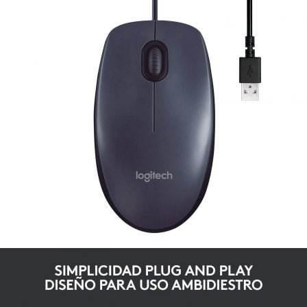 Logitech Ratón B100 OEM Negro - Imagen 3