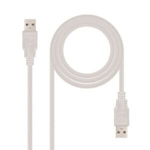 Cable USB Nano Cable USB 2.0 A/M - USB 2.0 A/M 1.0M BEIGE