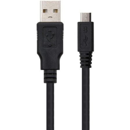 Cable USB Nano Cable USB 2.0 A/M - Micro USB 2.0 B/M 1.8M Negro - Imagen 2