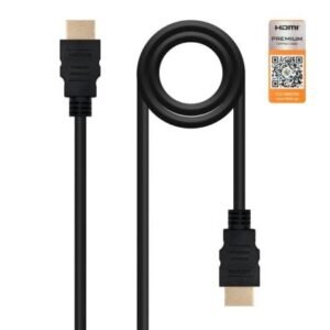 CABLE HDMI V2.0 4K@60Hz 18Gbps A/M-A/M NEGRO 1m