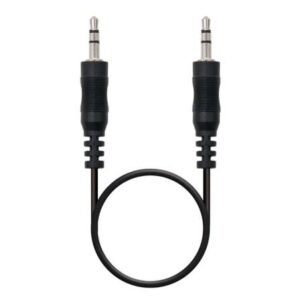 Cable Audio Nano Cable JACK3.5/M - JACK3.5/M Estereo 0,3M Negro