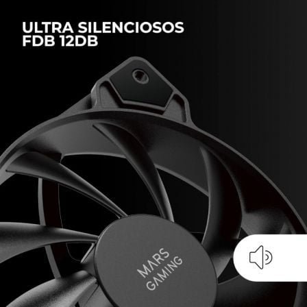 MARS GAMING Ventilador MF-PROX2 silencioso Black - Imagen 2