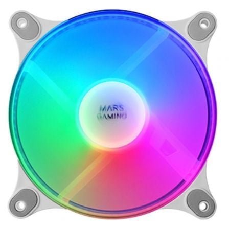 MARS GAMING MFDUO 12CM 2XFANRGB Ult-silent White - Imagen 3