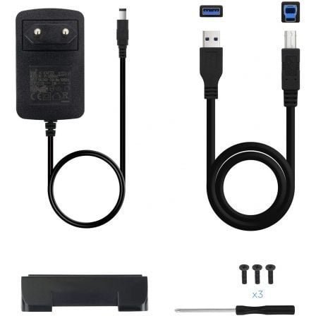 Caja HDD Tooq TQE-3527B 3.5'' SATA USB 3.0 Negra - Imagen 4