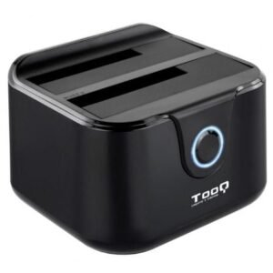 Tooq TQDS-802B Dock Station Doble Bahía HDD Negro