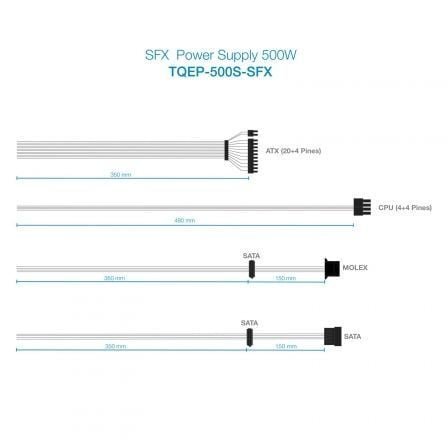 Fuente SFX 500W Tooq ECOPOWER II mATX - Imagen 4