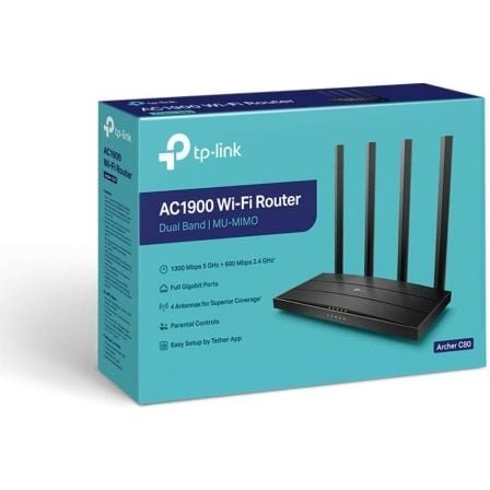 TP-Link Archer C80 Router WiFi AC1900 Dual Band - Imagen 4
