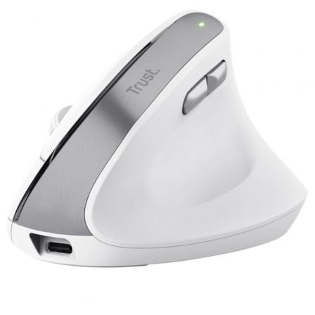 RATON OPTICO WIRELESS ERGONOMICO VERTICAL BAYO II BLANCO TRUST