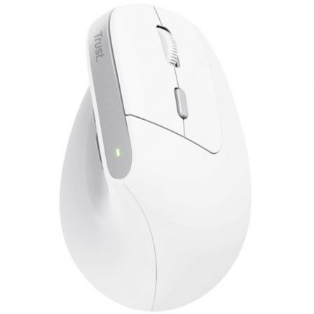 RATON OPTICO WIRELESS ERGONOMICO VERTICAL BAYO II BLANCO TRUST - Imagen 2