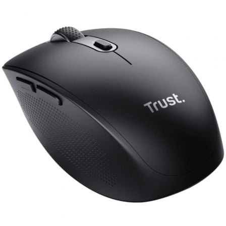 MOUSE TRUST WIRELESS Y BLUETOOTH OZAA 24819 NEGRO RECARGABLE- SENSOR OPTICO - 6 BOTONES - 800/1600/3200DPI - RECEPTOR USB-A/USB-C - Imagen 2