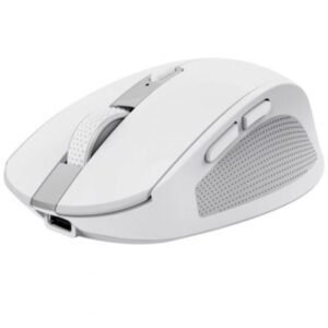MOUSE TRUST WIRELESS Y BLUETOOTH OZAA 24933 BLANCO RECARGABLE- SENSOR OPTICO - 6 BOTONES - 800/1600/3200DPI - RECEPTOR USB-A/USB-C