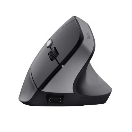 RATON OPTICO WIRELESS ERGONOMICO VERTICAL TM-270 NEGRO TRUST - Imagen 3