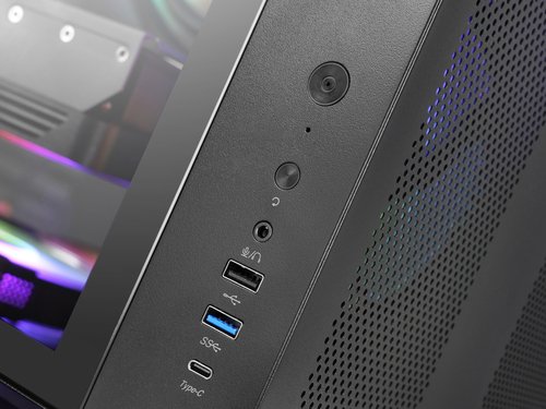CAJA SEMITORRE ATX MC-CURV NEGRO MARS GAMING - Imagen 4
