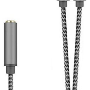 Adaptador Aisens A128-0417/ Jack 3.5 Hembra - 2x Jack 3.5 Macho/ 25cm/ Gris