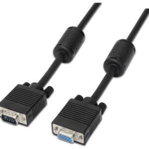 Cable SVGA Aisens A113-0079/ VGA Macho - VGA Hembra/ 3m/ Negro