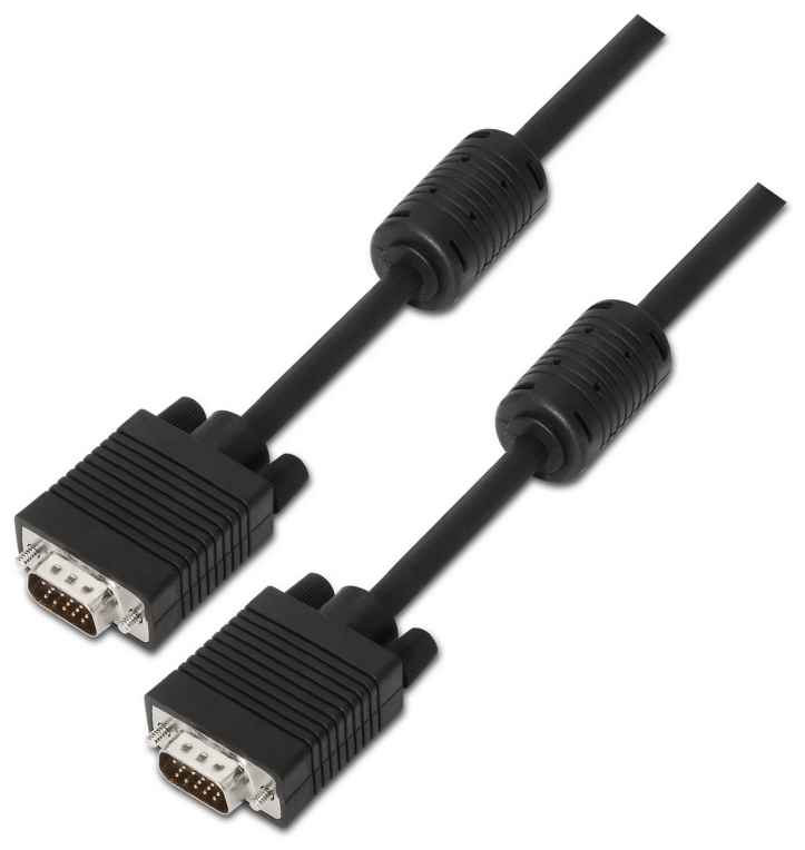 Cable SVGA Aisens A113-0076/ HDB15 Macho - HDB15 Macho/ 20m/ Negro