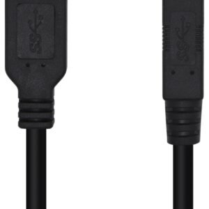 Cable USB 3.0 Impresora Aisens A105-0445/ USB Macho - USB Macho/ 3m/ Negro