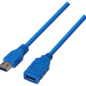 Cable Alargador USB 3.0 Aisens A105-0046/ USB Macho - USB Hembra/ 2m/ Azul