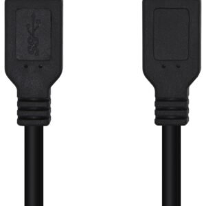 Cable USB 3.0 Aisens A105-0448/ USB Macho - USB Macho/ 3m/ Negro