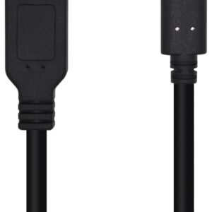 Cable USB 3.1 Aisens A107-0450/ USB Tipo-C Macho - USB Macho/ 1.5m/ Negro