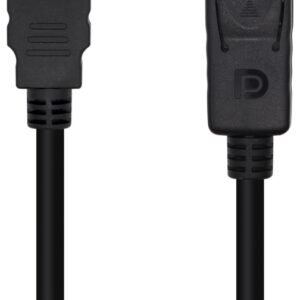 Cable Displayport Macho - HDMI Macho/ 3m/ Negro - Aisens A125-0460