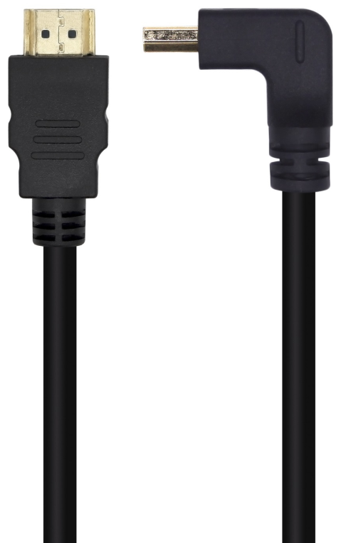 Cable HDMI 2.0 4K Aisens A120-0456/ HDMI Macho - HDMI Macho/ 1m/ Negro