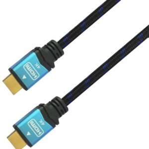 Cable HDMI 2.0 4K Aisens A120-0360/ HDMI Macho - HDMI Macho/ 10m/ Negro/ Azul