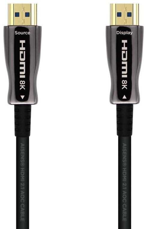 Cable HDMI 2.1 AOC 8K Aisens A153-0516/ HDMI Macho - HDMI Macho/ 15m/ Negro