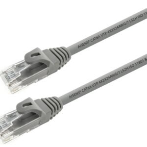 Cable de Red RJ45 UTP Aisens A145.0327 Cat.6A/ 2m/ Gris